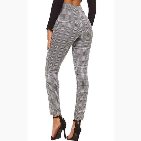 Sammy Woman’s Plaid Print Stretch Pants - Picture 5 of 7